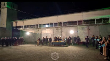 Фотография к новости: Павлодар облысы ТЖД гарнизоны СҚО-дан келген колоннаны қарсы алды