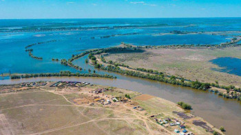 Фотография к новости: Су тасқыны. Жайық өзеніндегі су деңгейі көтерілді