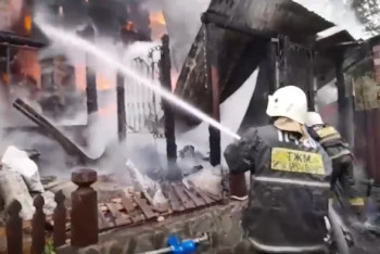 Фотография к новости: ШҚО-дағы өрт сөндірілді