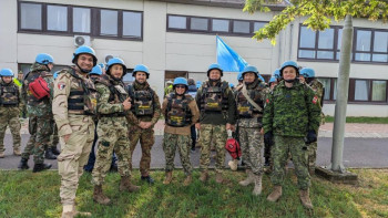 Фотография к новости: Қазақстандық әскери Венгриядағы «Әскери бақылаушылар» курсында өз тәжірибесімен бөлісті