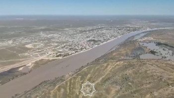 Фотография к новости: Атырауда пилотсыз ұшу аппаратымен су тасқыны аймағына шолу жүргізілуде