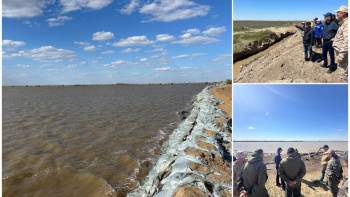 Фотография к новости: Шәпкенов Махамбет және Индер аудандарындағы су тасқыны жағдайымен танысты