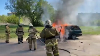 Фотография к новости: Қостанай облысында бір күнде екі көлік өртенді