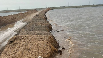 Фотография к новости: Су тасқыны. Атыраудың екі ауылында Жайықтың суы шекті деңгейден асып кетті