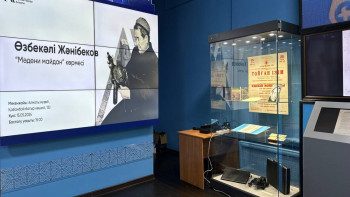 Фотография к новости: Алматыда Өзбекәлі Жәнібековке арналған көрме ашылды