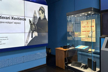 Фотография к новости: Алматыда Өзбекәлі Жәнібековке арналған көрме ашылды