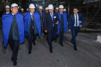 Фотография к новости: Олжас Бектенов Көкшетаудағы қазандықтарды жаңғырту жұмысымен танысты