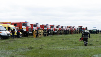 Фотография к новости: Елордада орман-дала өртін сөндіру бойынша өрт тактикалық оқу-жаттығу өтті