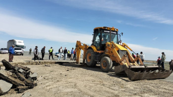 Фотография к новости: Атырау - Индер тас жолы уақытша жабылды