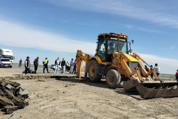 Фотография к новости: Атырау - Индер тас жолы уақытша жабылды