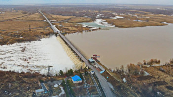 Фотография к новости: Шардара қоймасына құйылатын су көлемі екі есеге артты