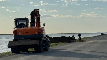 Фотография к новости: Жайық өзеніндегі су деңгейі өзгерді