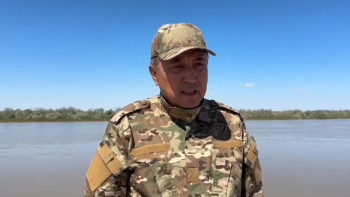 Фотография к новости: Су тасқыны. Талқайраң елдімекенінде қосымша бекіту жұмыстары жүріп жатыр