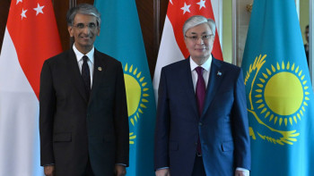 Фотография к новости: Мемлекет басшысы Temasek Holdings компаниясының бас директорын қабылдады