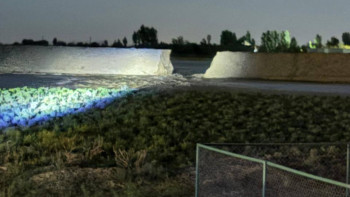 Фотография к новости: Су тасқыны: Жалғансайдағы бөгет бұзылды