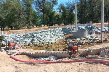 Фотография к новости: Су тасқыны.  Индер ауданында Жайық өзенінің деңгейі төмендеп келеді