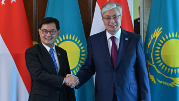 Фотография к новости: Тоқаев Сингапур премьер-министрінің орынбасарын қабылдады