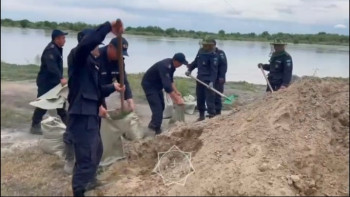 Фотография к новости: ШҚО-да су тасқынына мониторинг жүргізілуде
