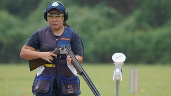 Фотография к новости: Әсем Орынбай  cтенд атудан Олимпиадаға жолдамасын алды