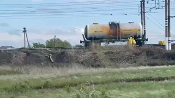 Фотография к новости: Ақмола облысында теміржол бойына тұз қышқылы төгілді