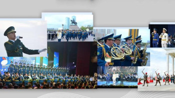 Фотография к новости: Қарулы күштердің мәдениет және өнер өкілдері кәсіби мерекесін атап өтуде