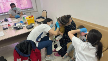 Фотография к новости: "Саламатты Қазақстан". Құлсарының 500-ден астам тұрғынына дәрігерлер қызмет көрсетті