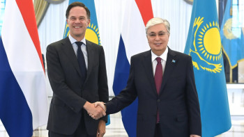 Фотография к новости: Тоқаев Ақордада Нидерландының Премьер-министрін қарсы алды
