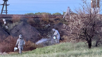 Фотография к новости: Аршалы ауданында төгілген тұз қышқылы адамға қауіп төндіре ме