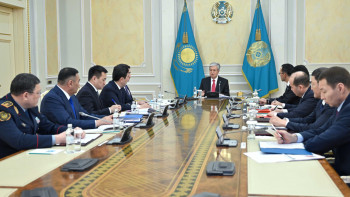 Фотография к новости: Мемлекет басшысы Қауіпсіздік Кеңесінің отырысын өткізді