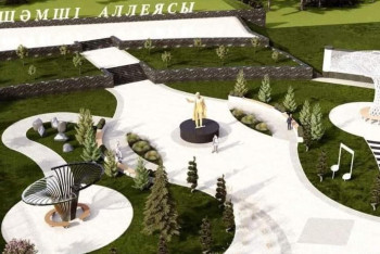 Фотография к новости: Түркістан облысында "Шәмші аллеясының" құрылысы басталды