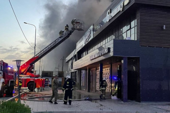 Фотография к новости: Атырауда мейрамханадан өрт шықты