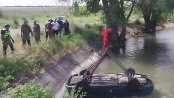 Фотография к новости: Каналға түсіп кеткен көліктен жүргізушінің денесі табылды