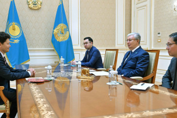 Фотография к новости: Мемлекет басшысы ECO Network жобасының жетекшісін  қабылдады