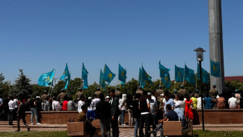 Фотография к новости: Жетісуда рәміздер шеруі ұйымдастырылды