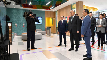 Фотография к новости: Мемлекет басшысы SANA Sport орталығына барды