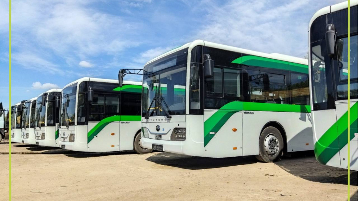 Елорданың қоғамдық көлік паркі жаңа 15 автобуспен толықты