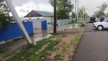 Фотография к новости: Ақмола облысында жаңбыр суынан аулаларды су басты