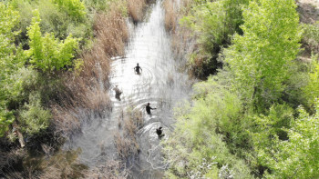 Фотография к новости: 13 жасар баланы іздеуге Қазавиақұтқару тікұшағы көтерілді