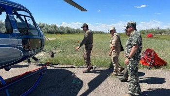 Фотография к новости: Еліміздегі әуеден өрт сөндіру топтарының дайындығы тексерілді
