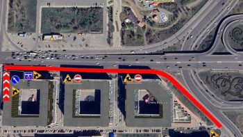 Фотография к новости: Сарайшық-Мәңгілік Ел торабының учаскесі жөндеуге жабылады