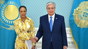 Фотография к новости: Мемлекет басшысы Франсуаза Жолиді қабылдады