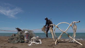 Фотография к новости: Балқаш көлінен 367 келі қоқыс шығарылды