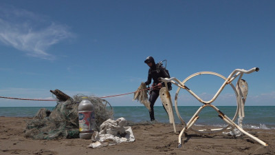 Балқаш көлінен 367 келі қоқыс шығарылды