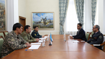Фотография к новости: Әскерилер арасында қазақ күресінен әлем чемпионатына дайындық талқыланды