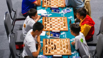 Фотография к новости: Шахматтан Азия чемпионатында 650-ге жуық жас шахматшы бақ сынайды