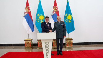 Фотография к новости: Астанада Қазақстан мен Сербия қорғаныс министрлерінің кездесуі өтті