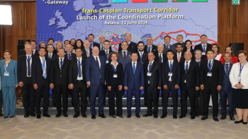 Фотография к новости: Транскаспий халықаралық көлік дәлізінің үйлестіру платформасы іске қосылды