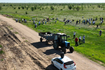 Фотография к новости: "Таза бейсенбі". Ақтөбенің Мәртөк ауданында 94 тонна қоқыс шығарылды