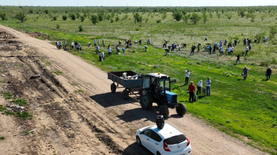 "Таза бейсенбі". Ақтөбенің Мәртөк ауданында 94 тонна қоқыс шығарылды