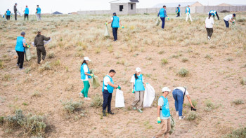 Фотография к новости: "Таза Қазақстан" Road-эстафетасында 100 тонна қоқыс жиналды